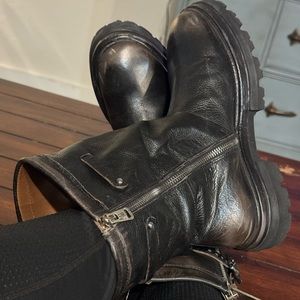 AS98 Harth Moto boots size 39 Black Smoke